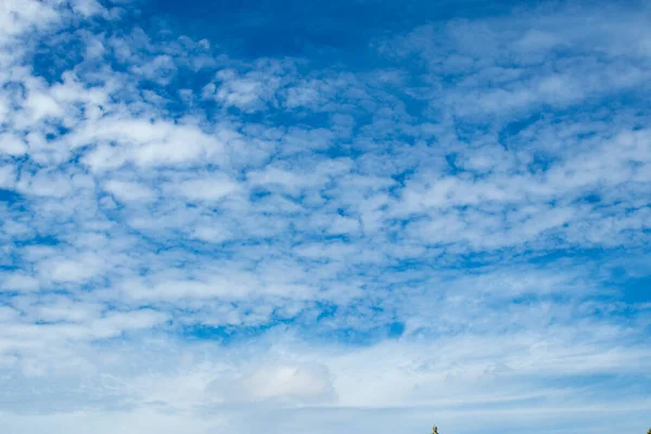 Nuvens Brancas Céu Azul Verão Textura Céu — Fotografia de Stock