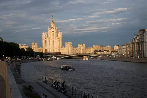 Moscow Russia July 2020 Panoramic View House Kotelnicheskaya Embankment Moscow — Stock Photo, Image