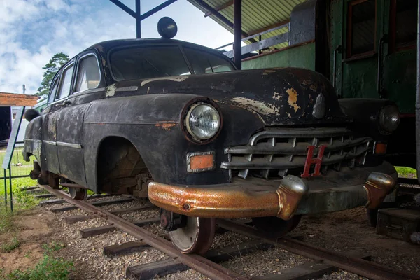 Pereslavl Zalessky Russia July 2020 Museum Railway Transport Pereslavl Zalessky — Stock Photo, Image