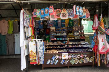 UGLICH, Rusya, - 26 Temmuz 2020, Rus Ulusal Hediyelik Eşyalar Fuarı