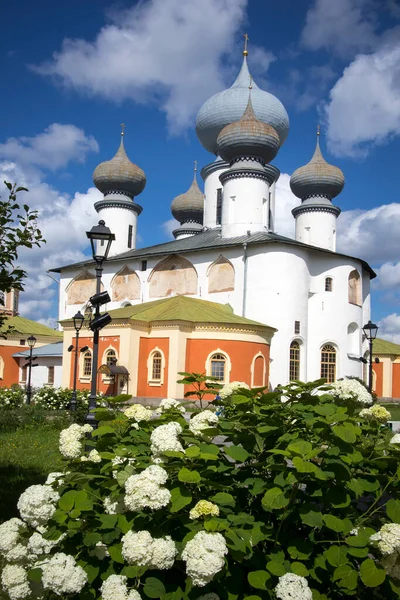 Tikhvin Rosja Lipca 2020 Klasztor Tikhvina Pod Wezwaniem Matki Bożej — Zdjęcie stockowe