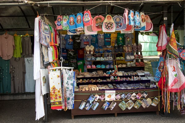 UGLICH, Rusya, - 26 Temmuz 2020, Rus Ulusal Hediyelik Eşyalar Fuarı