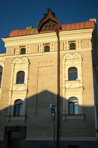 러시아 라빈스 2020 Red Gostiny Dvor Building Rybinsky State Historical — 스톡 사진