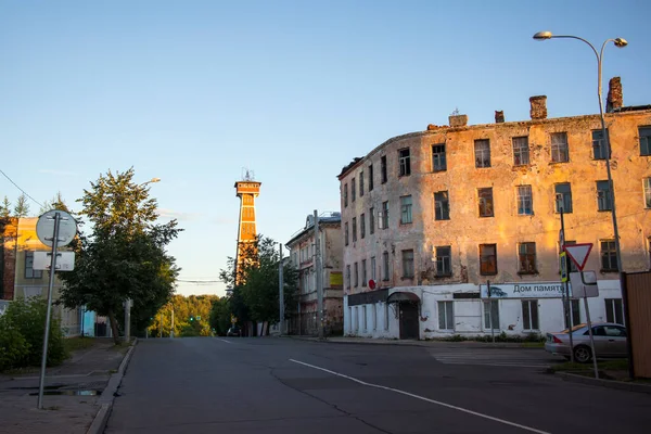 Rybinsk Rusland Augustus 2020 Oude Vuurtoren Monument Voor Geschiedenis Architectuur — Stockfoto