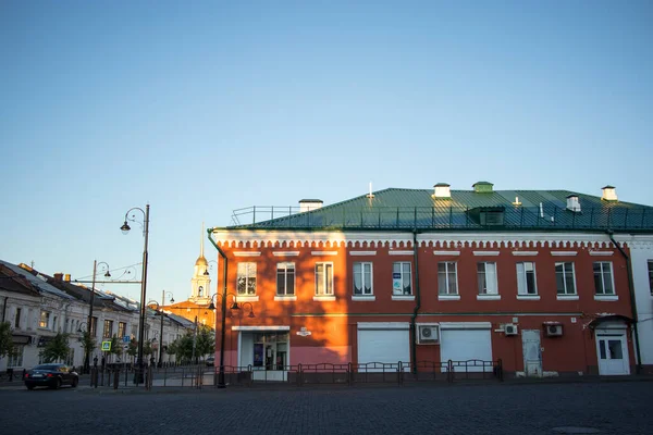 Rybinsk Rússia Agosto 2020 Vista Rua Centro Cidade Rybinsk — Fotografia de Stock