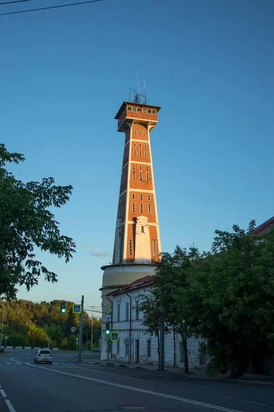 Рибінськ Росія Серпень 2020 Стара Пожежна Вежа Пам Ятник Історії — стокове фото