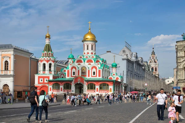 Moscú Rusia Septiembre 2020 Catedral Kazán Plaza Roja Moscú Rusia — Foto de Stock