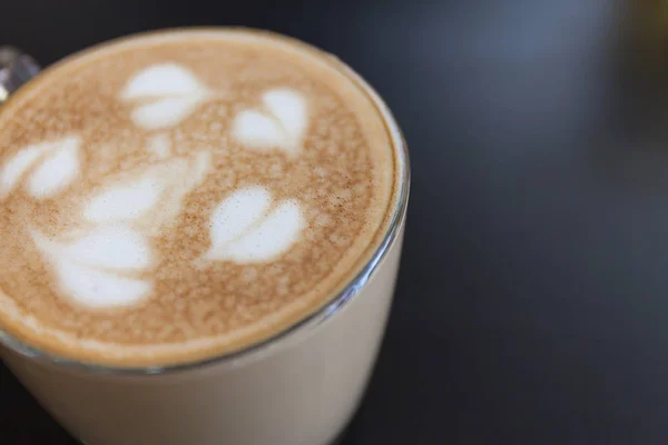 Gros plan sur la mousse de cappuccino — Photo