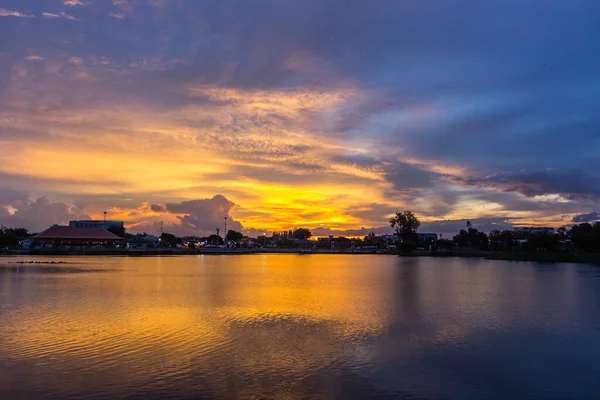 Cielo Hermoso Atardecer Crepúsculo — Foto de Stock