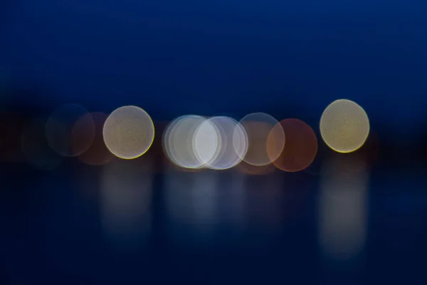 Luci Bokeh Uso Sfondo — Foto Stock