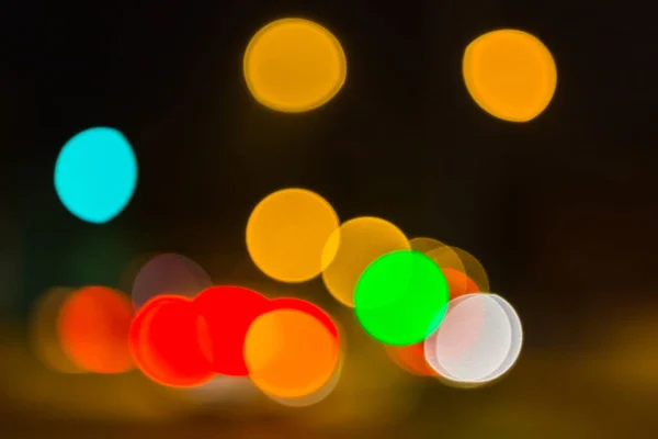 Fondo Luces Desenfocadas Multicolores — Foto de Stock
