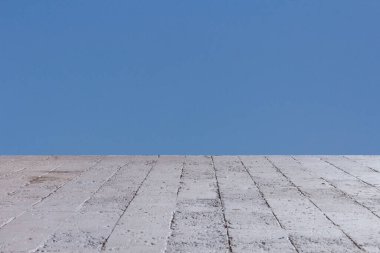 Mavi gökyüzü güneşli gün arkaplanı