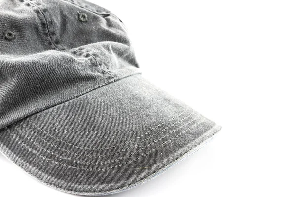 Grauer Hut Auf Weißem Hintergrund — Stockfoto