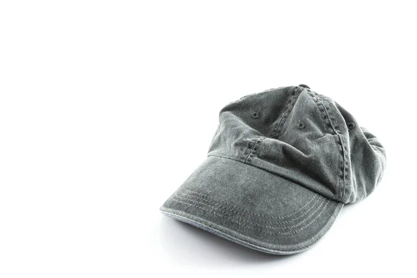 Grauer Hut Auf Weißem Hintergrund — Stockfoto