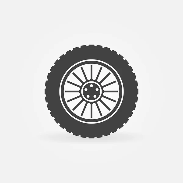 Özel araba tekerlek vektör simge veya logosu öğesi — Stok Vektör