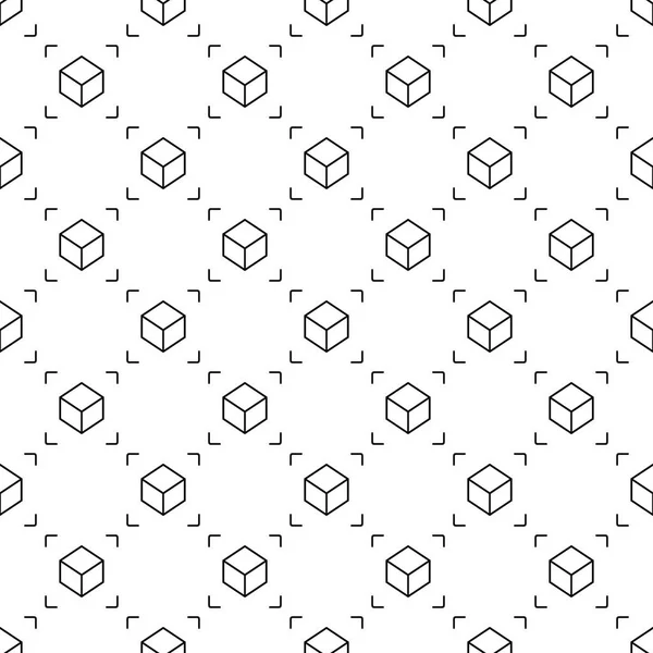 Куб бесшовный векторный рисунок. AR фон — стоковый вектор