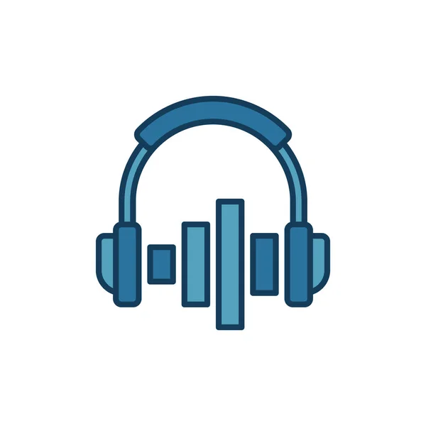 Στο αυτί ακουστικά με ισοσταθμιστή διάνυσμα έγγραφοεικονίδιο ή το σύμβολο — Διανυσματικό Αρχείο