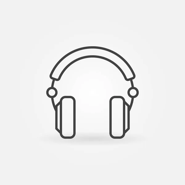 Over-Ear Headphones vetor contorno ícone ou símbolo — Vetor de Stock
