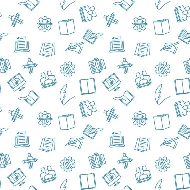 Yazar vektör yaratıcı seamless modeli