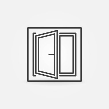 Pencere anahat kavramı simgesini veya tasarım öğesini
