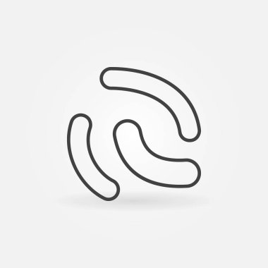 Lactobacillus Probiyotikler vektör anahat kavramı simge