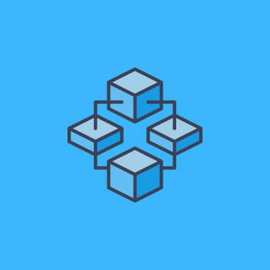 Blok zincir vektör cryptocurrency modern kutsal kişilerin resmi veya logosu