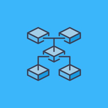 Blockchain teknoloji vektör kripto simgesini veya logo öğesi