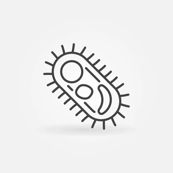 Icono de concepto de vector de virus o patógeno en estilo de línea delgada — Vector de stock