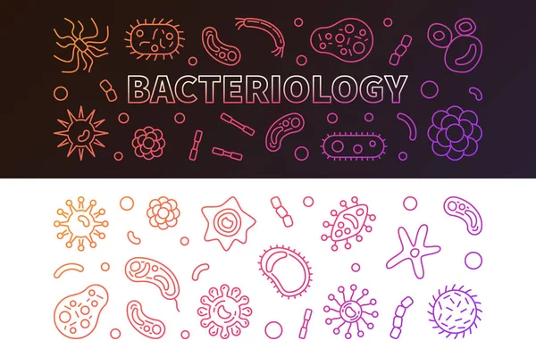 Бактериология подбирает красители. Векторная иллюстрация — стоковый вектор