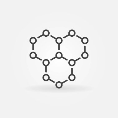 Kimyasal yapısı Icon - Kimya işareti kavramı vektör