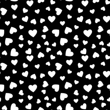 Vektör kalpler seamless modeli. 14 Şubat arka plan