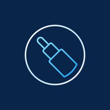 Daire vektör modern anahat simgesi basit Fiber optik kablo