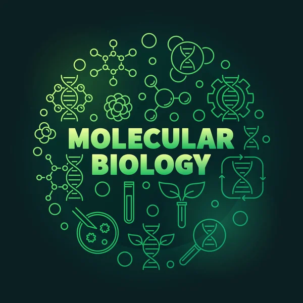 Векторная молекулярная биология — стоковый вектор