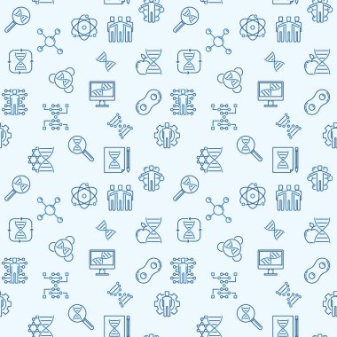 Klonlama anahat sorunsuz arka plan. Vektör deseni