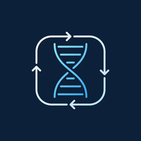 ADN dentro de Flechas vector concepto color esquema icono — Archivo Imágenes Vectoriales