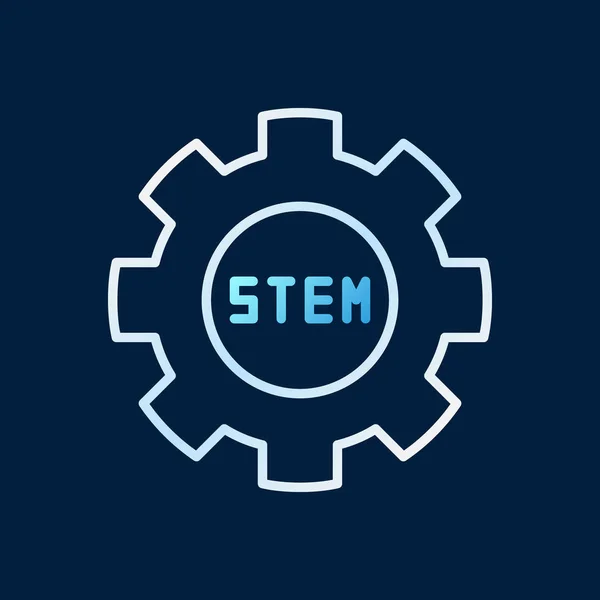 STEM Gear vector de color esquema icono de concepto o logotipo — Archivo Imágenes Vectoriales