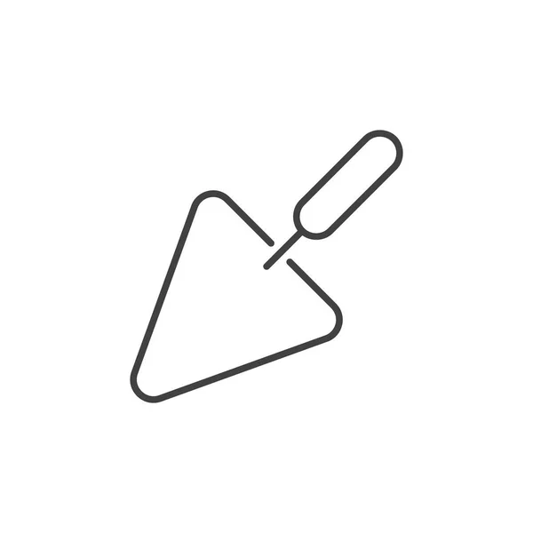 Иконка вектора лопатки в стиле тонкой линии — стоковый вектор