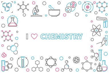 Ben boş alan ile kimya anahat yatay çerçeve Love