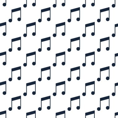 Müzikal Not vektörü basit, pürüzsüz müzik deseni