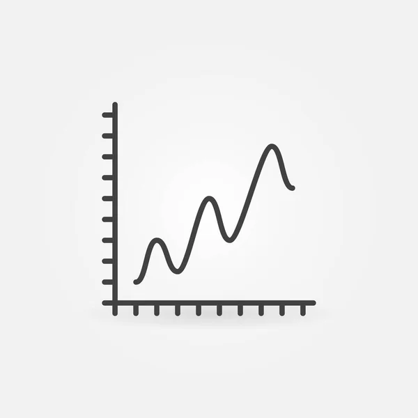 Gráfico esboço vetor conceito ícone mínimo —  Vetores de Stock