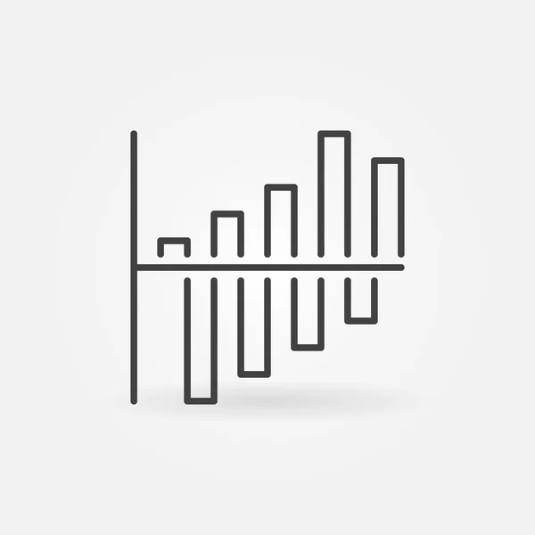 Vector Bar Graficul conceptului vectorial liniar — Vector de stoc