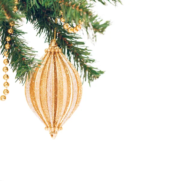 나무에 크리스마스 장난감 계절입니다 개념입니다 소프트 포커스입니다 사각형 — 스톡 사진