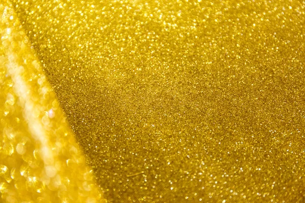 Niewyraźne Brokat Złote Tło Wakacje Każdego Projektu Płytkiej Głębi Ostrości — Zdjęcie stockowe
