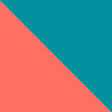 Çift renk mavi ve pembe modern düz yatıyordu amaç. Üstten görünüm, düz yatıyordu. Kare. Yaşam mercan Tema - 2019 yılın renk