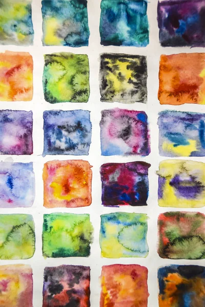 squares bright abstract stains paint stains watercolor yellow re