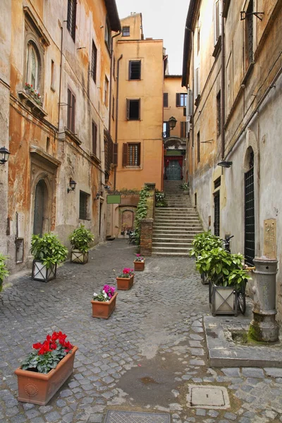 Antiguo Patio Roma Italia — Foto de Stock