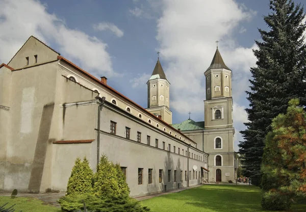 Kostel Mikuláše Benediktinském Opatství Jaroslawu Polsko — Stock fotografie
