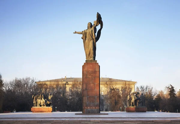 Monumento Aos Lutadores Revolução Bishkek Quirguizistão — Fotografia de Stock