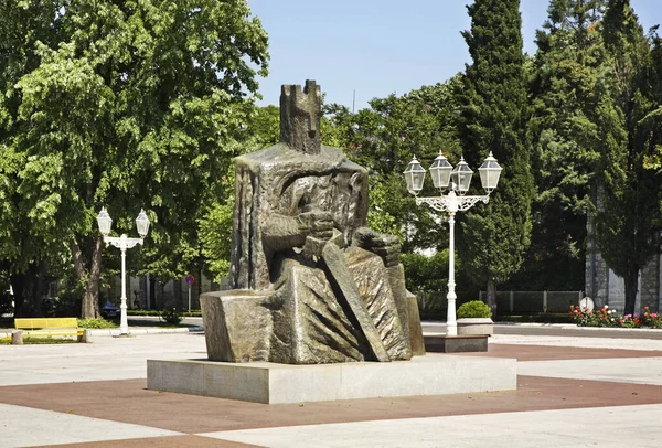 Monumento Rei Tomislav Caplina Bósnia Herzegovina — Fotografia de Stock
