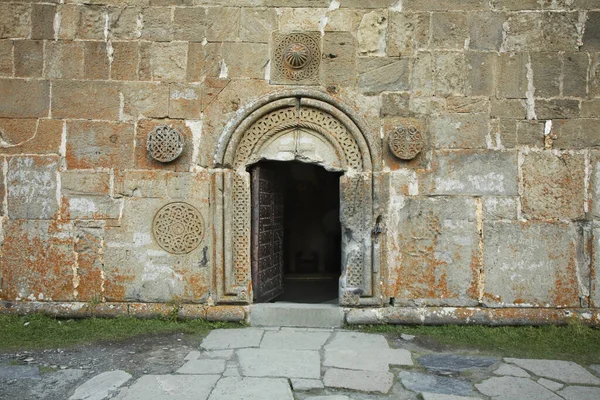 Gergeti Trinity Church near the village Stepantsminda. Georgia